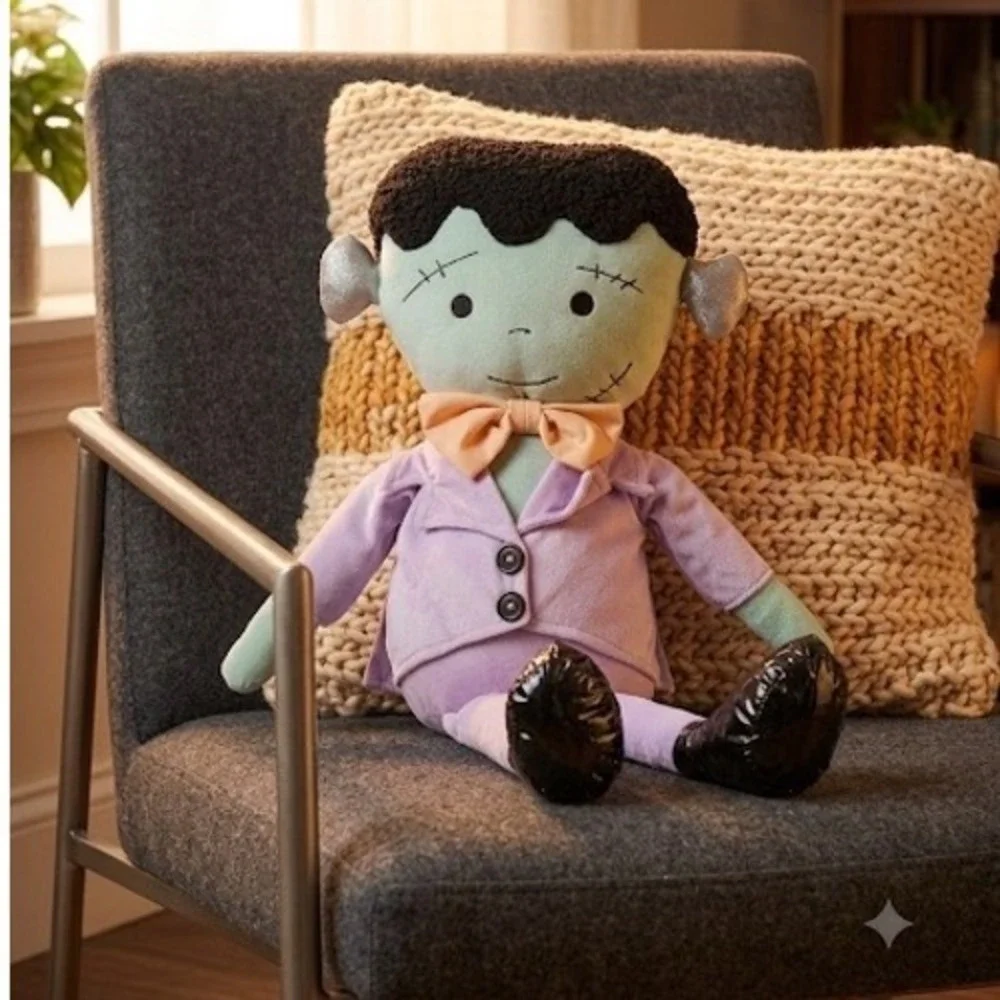 Weighted Sitting Frankenstein Plush Halloween Decor NEW